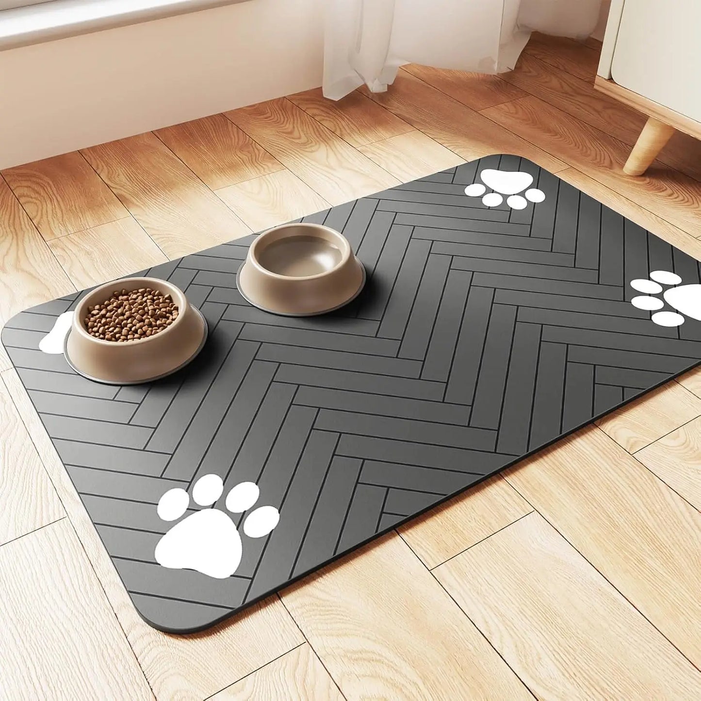 Pet Feeding Mat - Absorbent Pet Placemat