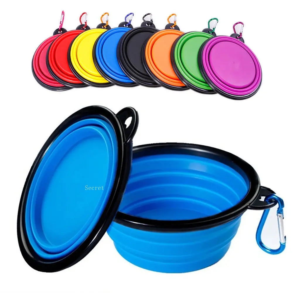 Collapsible Silicone Food & Water Bowl