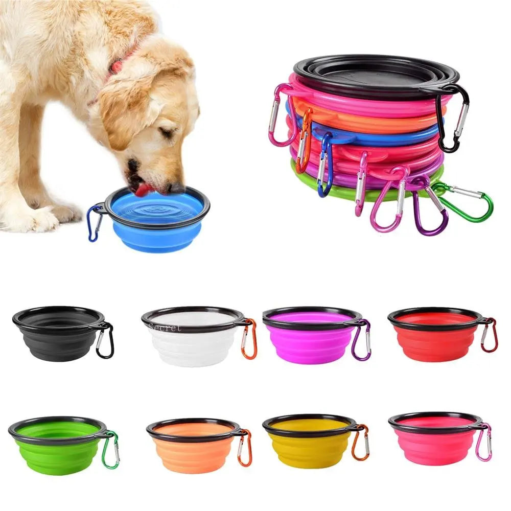 Collapsible Silicone Food & Water Bowl