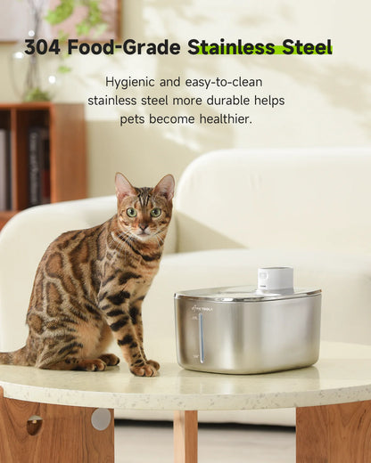 Wireless Cat Water Fountain - 1 Gallon Capacity
